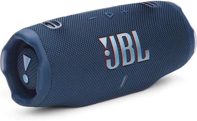 JBL Charge 6 - Portable Waterproof & Drop-Proof Bluetooth Speaker, Bold Pro Sound with AI Sound Boost, 28Hrs of Playtime, Built-in power bank & Comes with a Sturdy/Removable Carrying Strap - Blue